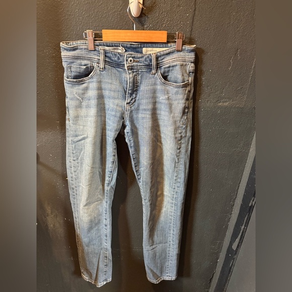 Pilcro Blue Slim Boyfriend Jeans Vintage-Inspired Casual - Picture 1 of 5
